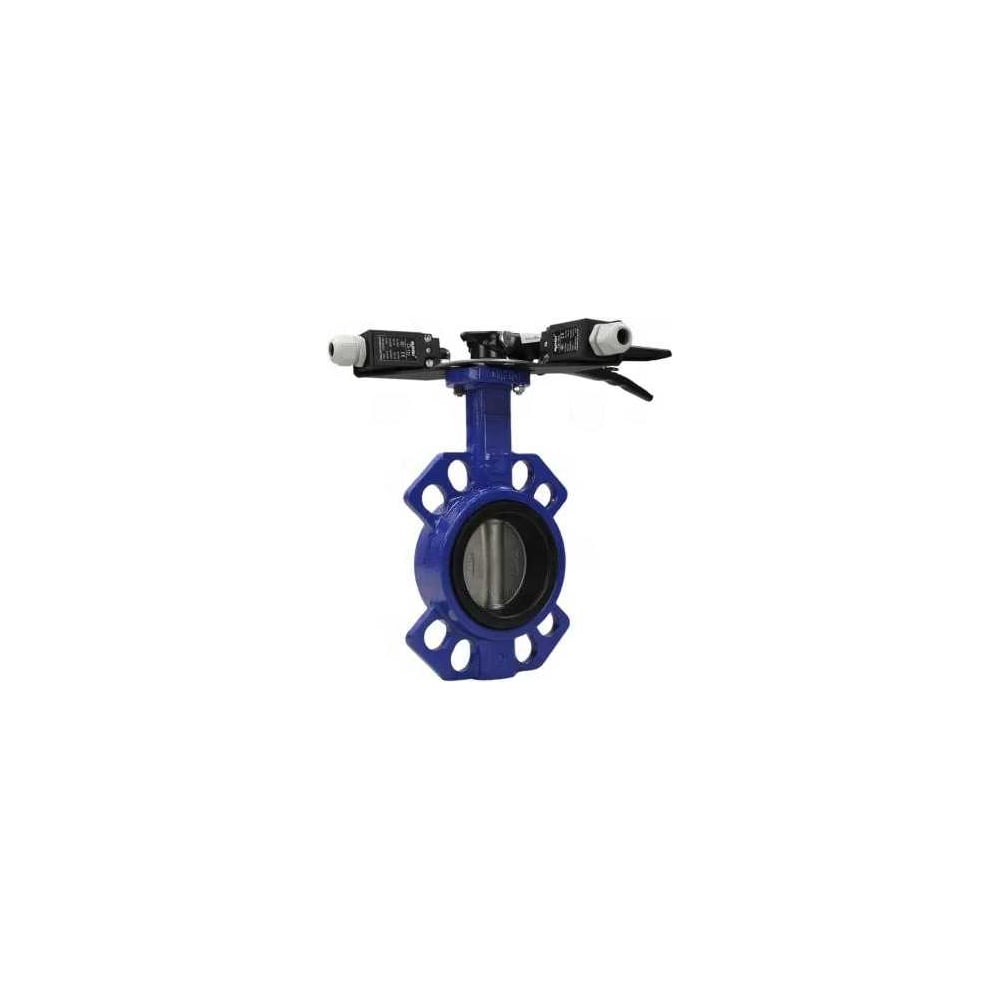 Изображение товара Затвор DN.ru 304-304-EPDM-2W-Fb-H Ду80 Ру16 с двумя датчиками, нержавеющая сталь