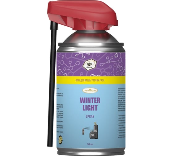Изображение товара Определитель утечки газа Denzol's «WINTER LIGHT» с актуатором, баллон 340 мл DT00031