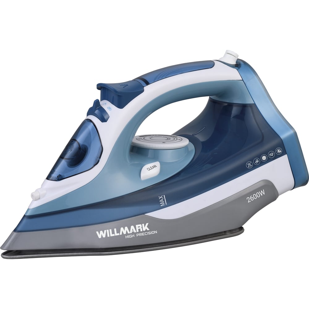 Изображение товара Утюг Willmark SI-2678CB с вертикальным отпариванием и защитой от накипи