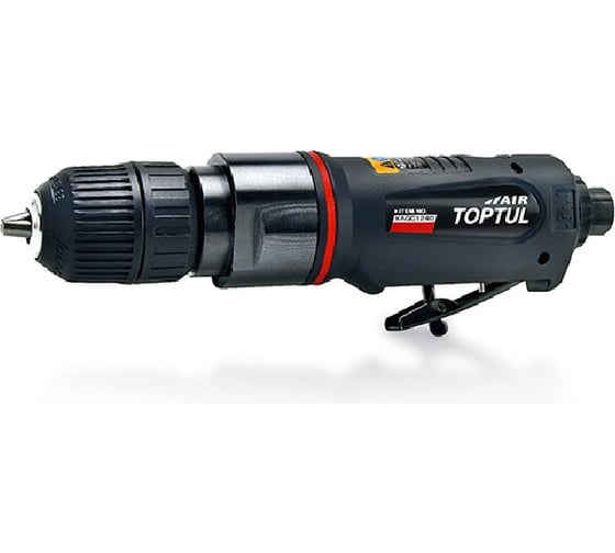 Изображение товара Дрель пневматическая прямая TOPTUL 10 мм, 4000 об/мин, быстрозажимной патрон KAQC1240