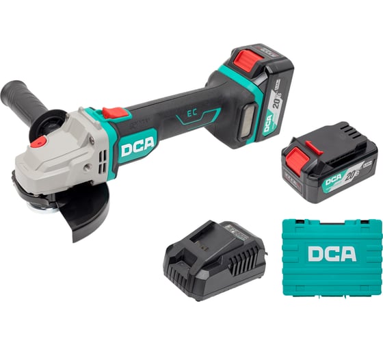 Изображение товара Угловая шлифовальная машина аккумуляторная DCA 2 АКБ 5.0 А*ч, в кейсе ADSM06-125 (TYPE FK)