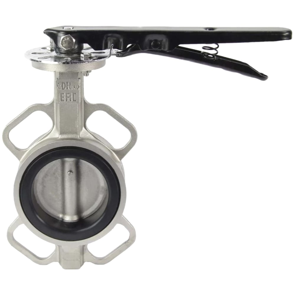 Изображение товара Дисковый поворотный затвор DN.ru 304-304-NBR-2W-Fb-H Ду80 Ру16 с рукояткой