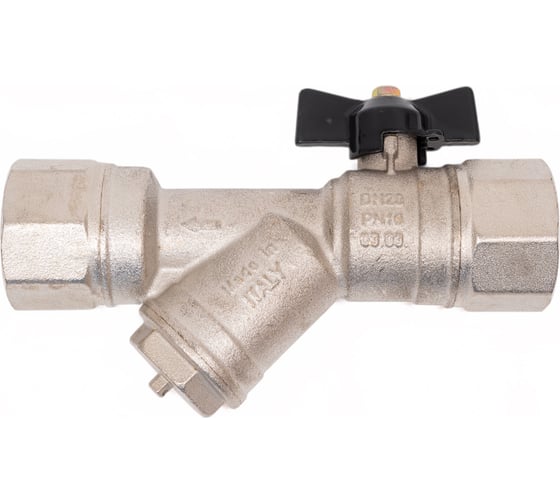 Изображение товара Kран шаровой для воды Bugatti Bugattiом с фильтром, Rp1" DN20 PN20 арт.741 07410004