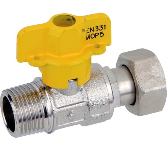 Изображение товара Kран шаровой для газа Bugatti Rp1/2"x G3/4" арт.571 05710003