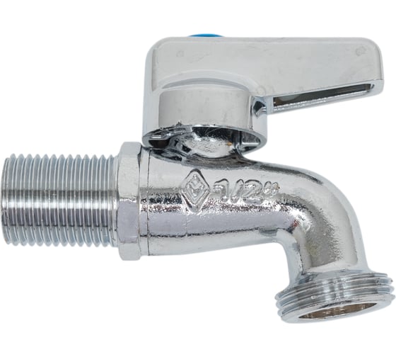 Изображение товара Mиникран шаровой для стиральной машины Bugatti хром, G1/2"x G3/4" арт.892 08920002