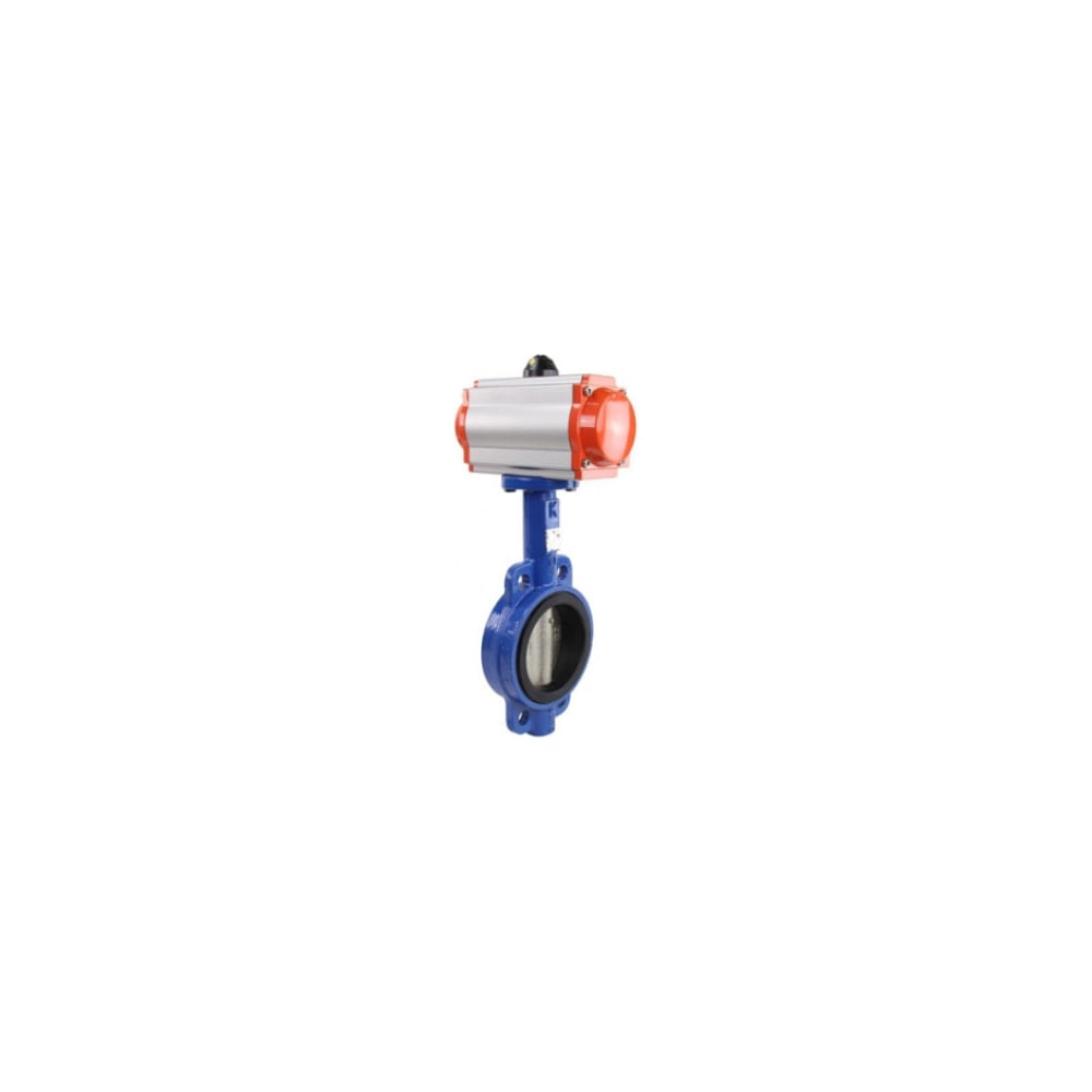 Изображение товара Дисковый затвор DN.ru 304-304-VITON-2W-Fb-H Ду250 пневмопривод нержавеющая сталь