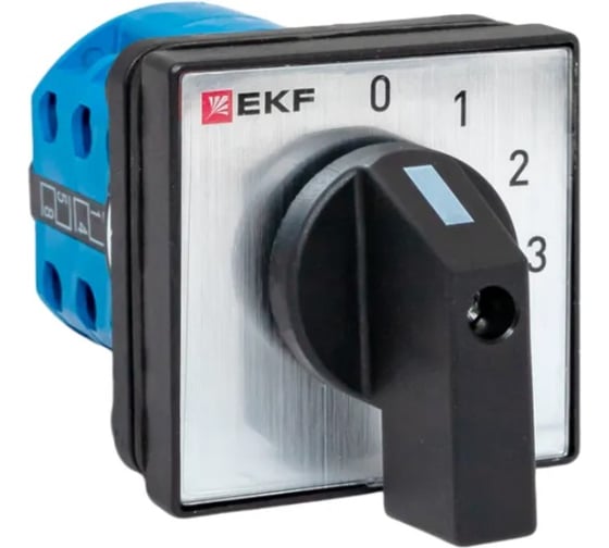 Изображение товара Переключатель кулачковый EKF ПК-1-121 10А 1P «0-1-2-3» IP65 pk-1-121-10-65