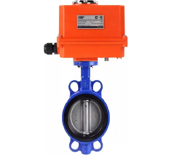 Изображение товара Дисковый затвор DN.ru QT450-QT450-EPDM-2W-Fb-H Ду50 Ру16 LUG электропривод QT-003 MINI D050-53030