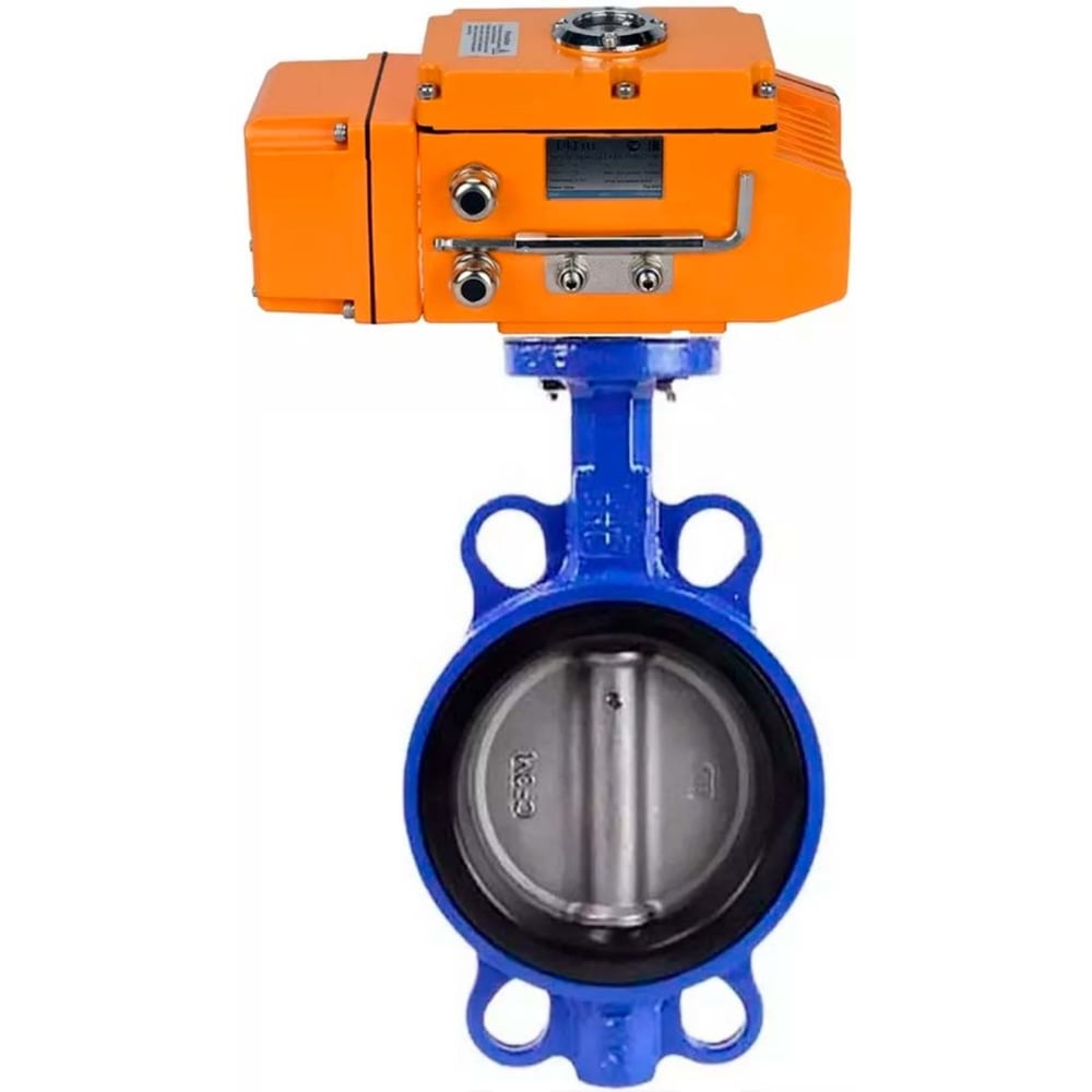 Изображение товара Дисковый затвор DN.ru QT450-QT450-NBR-2W-Fb-H Ду125 Ру16 электропривод