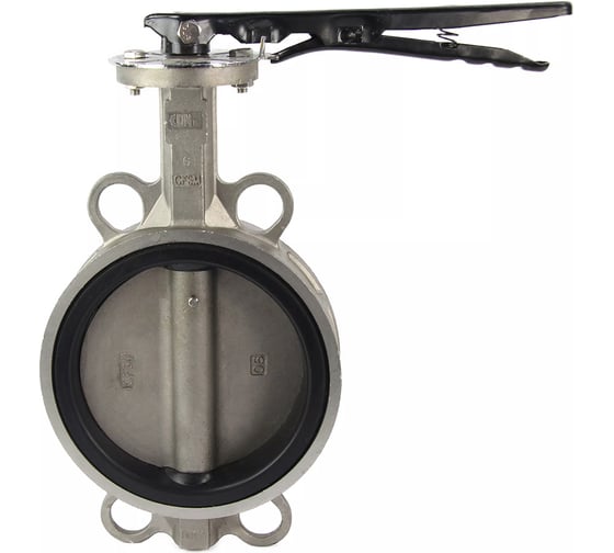 Изображение товара Дисковый поворотный затвор DN.ru 304-304-VITON-2W-Fb-H Ду150 Ру16 с рукояткой D050-46276
