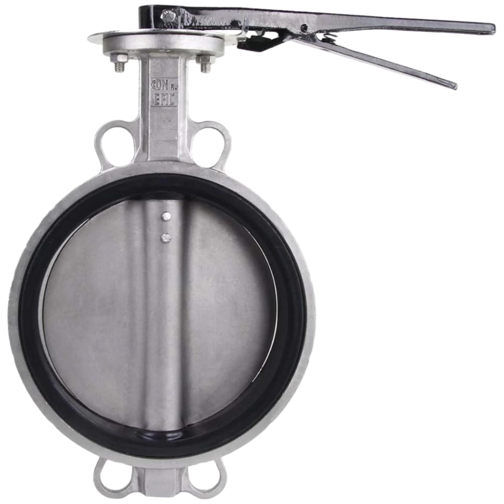 Изображение товара Дисковый затвор DN.ru 304-304-VITON-2W-Fb-H Рукояткой Ду200