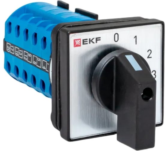 Изображение товара Переключатель кулачковый EKF ПК-1-103 10А 3P «0-1-2-3» IP65 pk-1-103-10-65