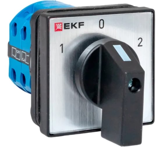 Изображение товара Переключатель кулачковый EKF ПК-1-22 10А 2P «1-0-2» IP65 pk-1-22-10-65