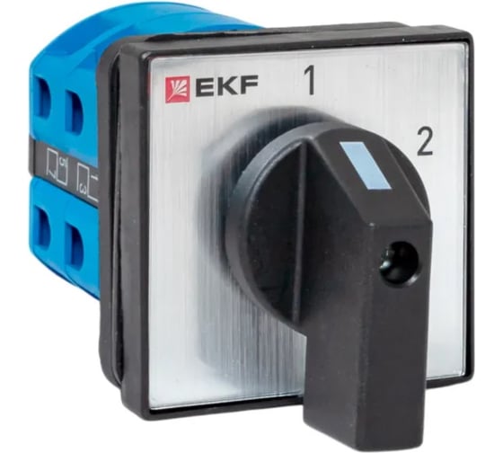Изображение товара Переключатель кулачковый EKF ПК-1-52 25А 2P «1-2» IP65 pk-1-52-25-65
