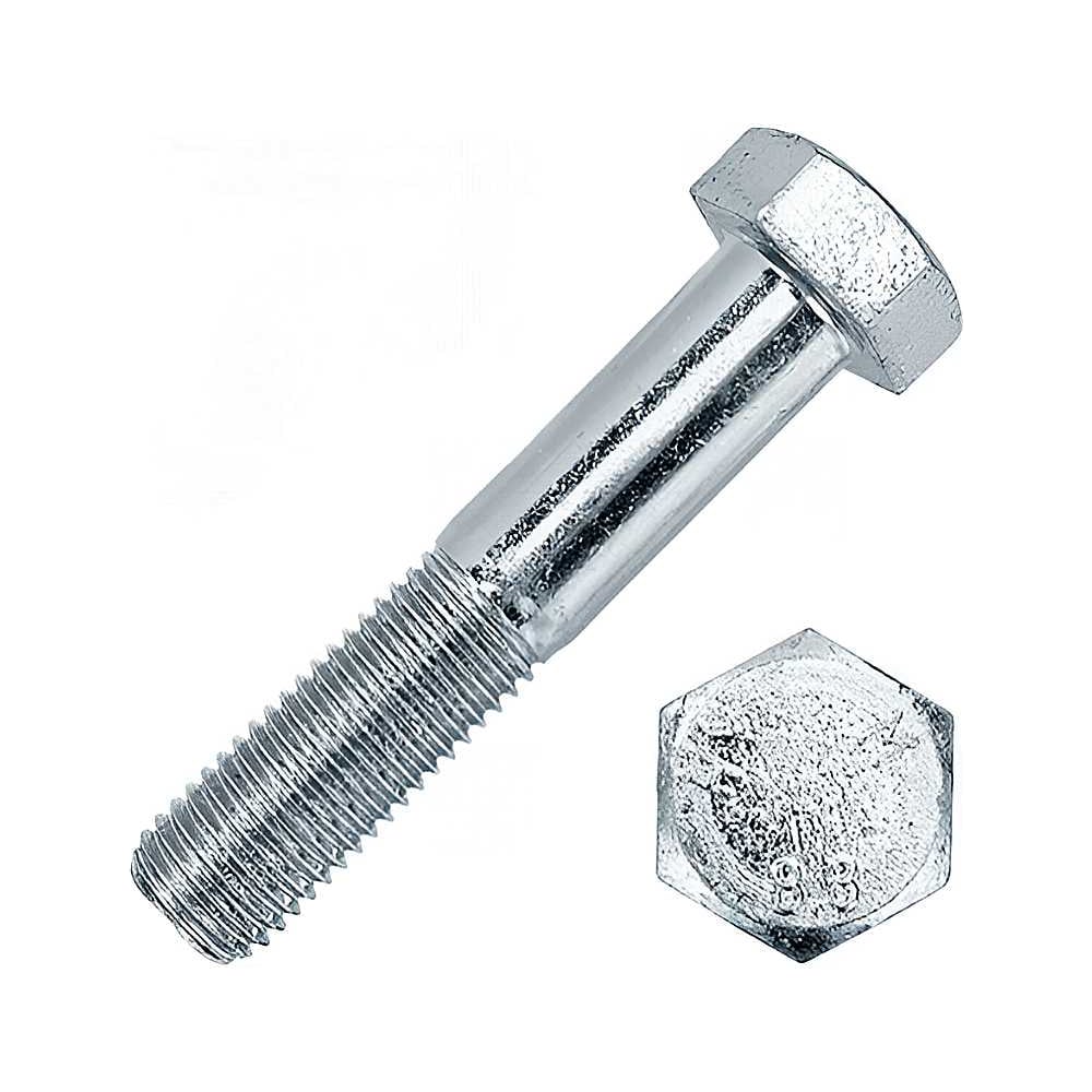 Изображение товара Высокопрочный болт M20x75 мм с цинковым покрытием DIN 931 8.8 2 шт.