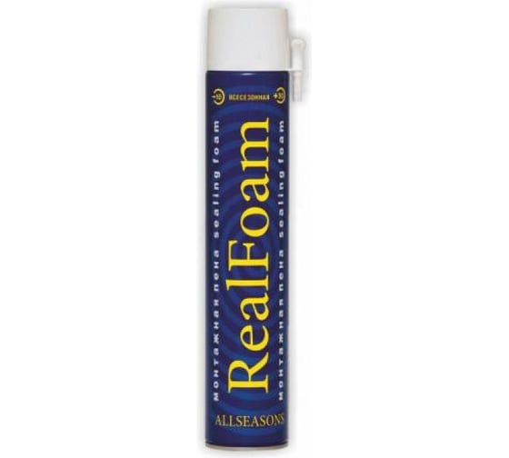 Изображение товара Пена монтажная BARTON'S REALFOAM, всесезонная до -10 градусов, 750 мл BR208