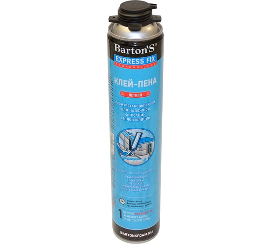 Изображение товара Клей-пена BARTON'S EXPRESS FIX для теплоизоляции, 750 мл BR97