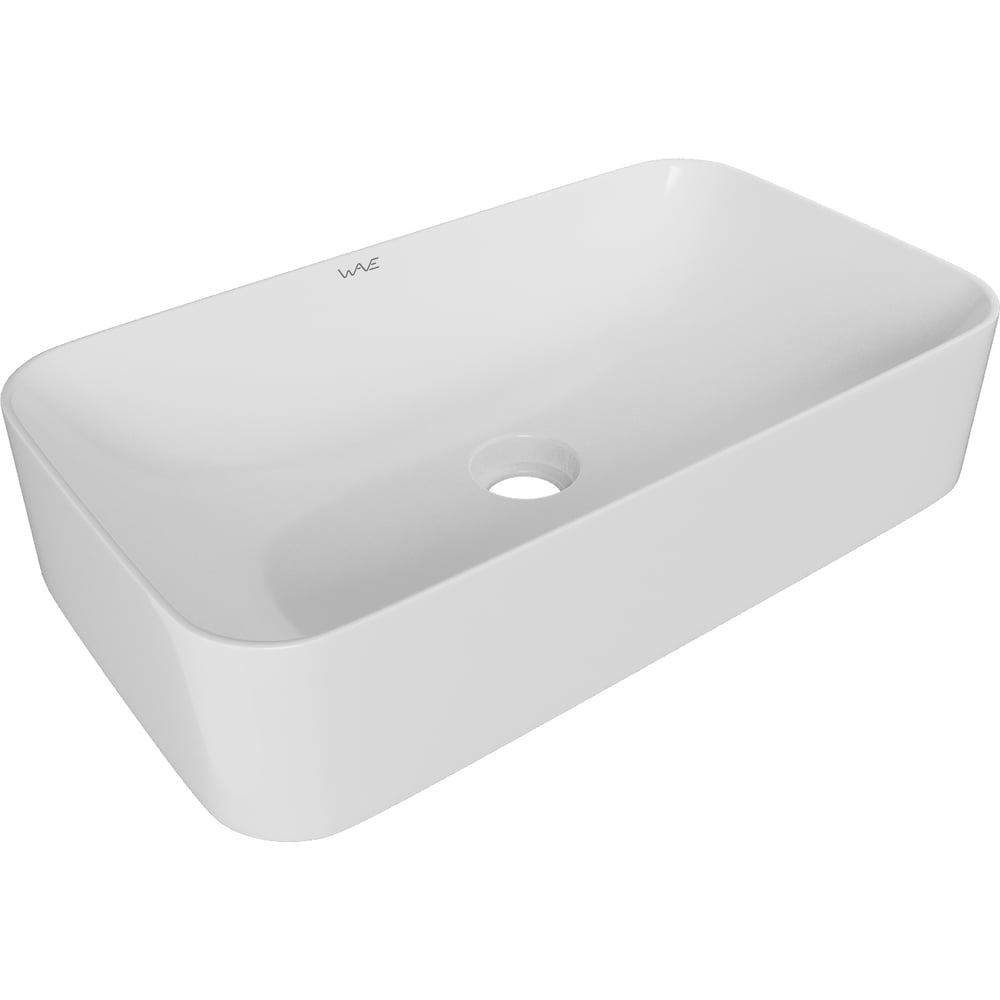 Изображение товара Накладная раковина для столешницы WAVE Promo 605x350x140 мм белая санфарфор