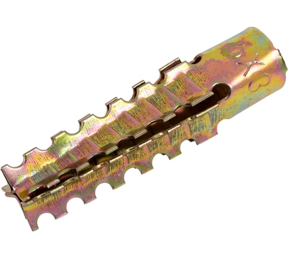 Изображение товара Дюбель для газобетона Евразия MUD 6x32 мм, желтый цинк, 100 шт 4687205424563