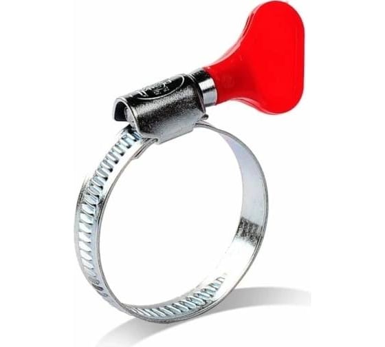 Изображение товара Хомут червячный 23 Болта 60-80 с барашком нержавейка, 5 шт. 0000ЧК6080.9w2