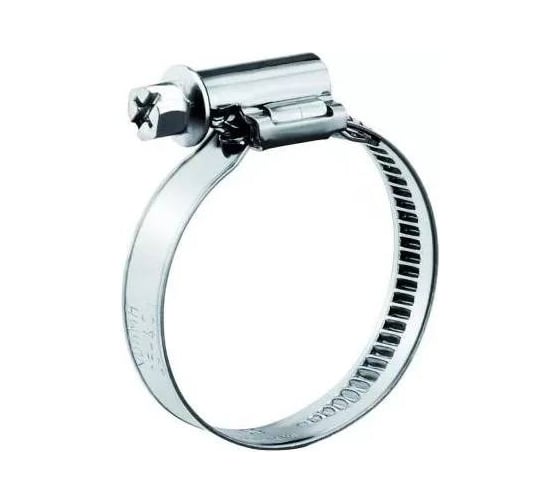 Изображение товара Червячный хомут стяжка 23 БОЛТА  30-45/9 W2 нержавейка, 5 шт. 000Ч3045.9w2