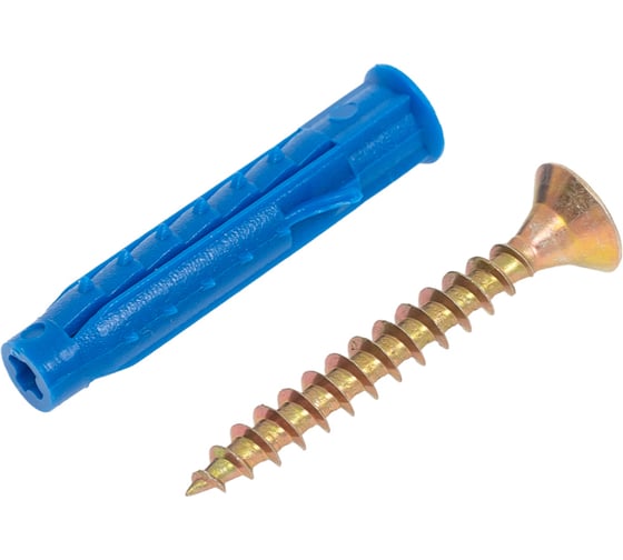 Изображение товара Шуруп саморез 23 БОЛТА 4,5х35 ЖЦ с дюбелем 6х35, 50 шт. B04004503567R07/B23300603506000ф50