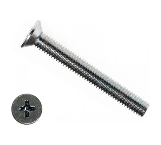 Изображение товара Винт нержавеющий 23 Болта 6x12 мм DIN 965 с потайной головкой, 50 шт. АС9500601294007ф50