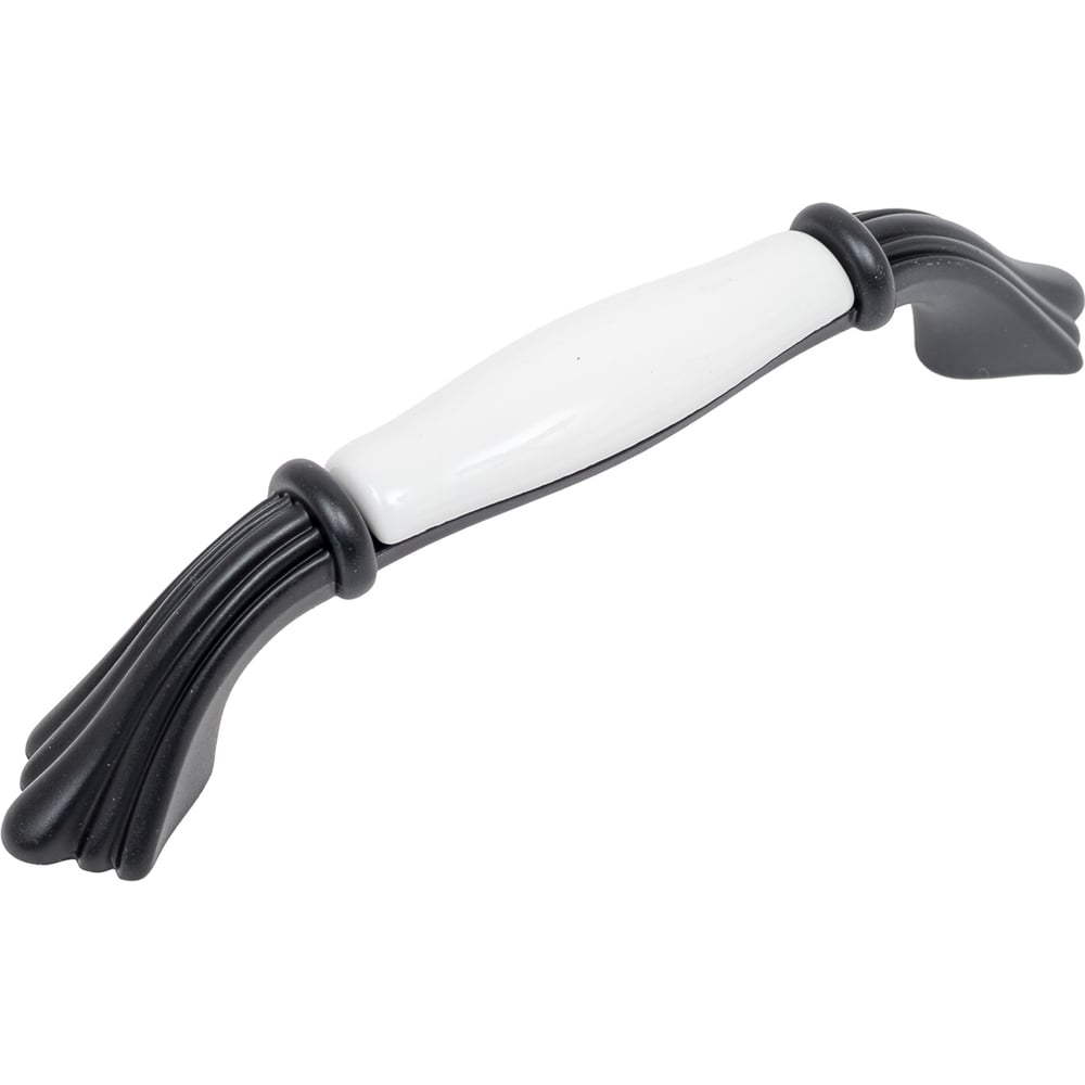 Изображение товара Ручка-скоба Giusti 96 мм черный матовый с керамикой для мебели