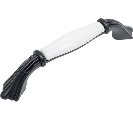 Изображение товара Ручка-скоба Giusti 96мм, отделка черный матовый + керамика M70.X00.00.MN4G