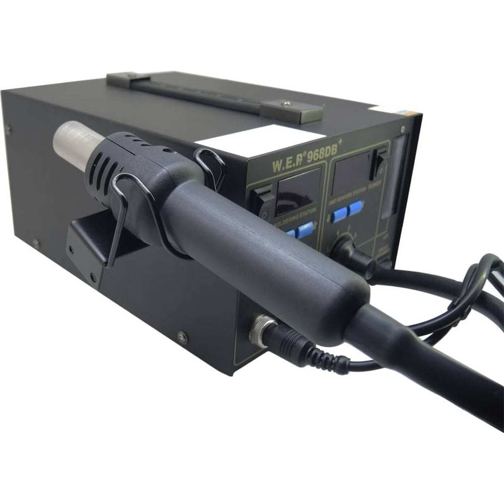 Изображение товара Паяльная станция W.E.P 968DB+ с дымоулавливателем профессиональный инструмент