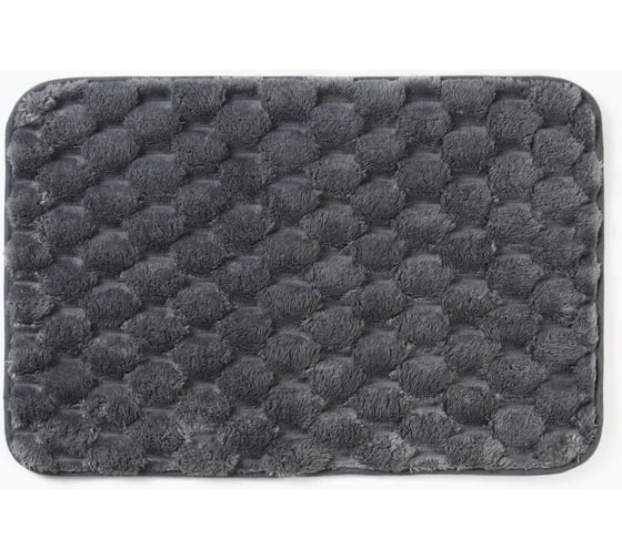 Изображение товара Коврик для ванной Этель Ромбы, серый, 40x60 см 10516175