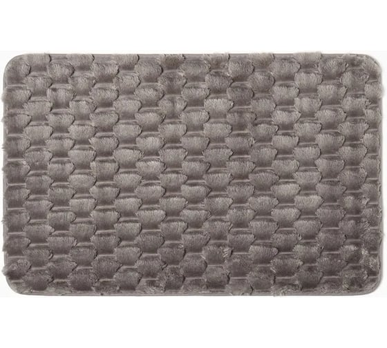 Изображение товара Коврик для ванной Этель Ромбы, светло-серый, 50x80 см 10516171