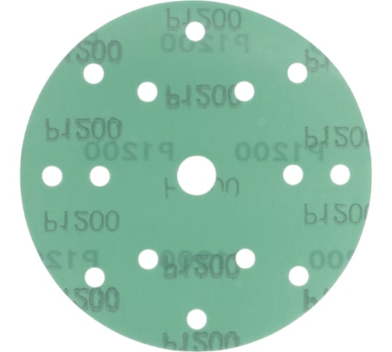 Изображение товара Самозацепляемый круг FILM 150 мм, P1200, 15 отверстий, 50 шт Orientcraft F150120015