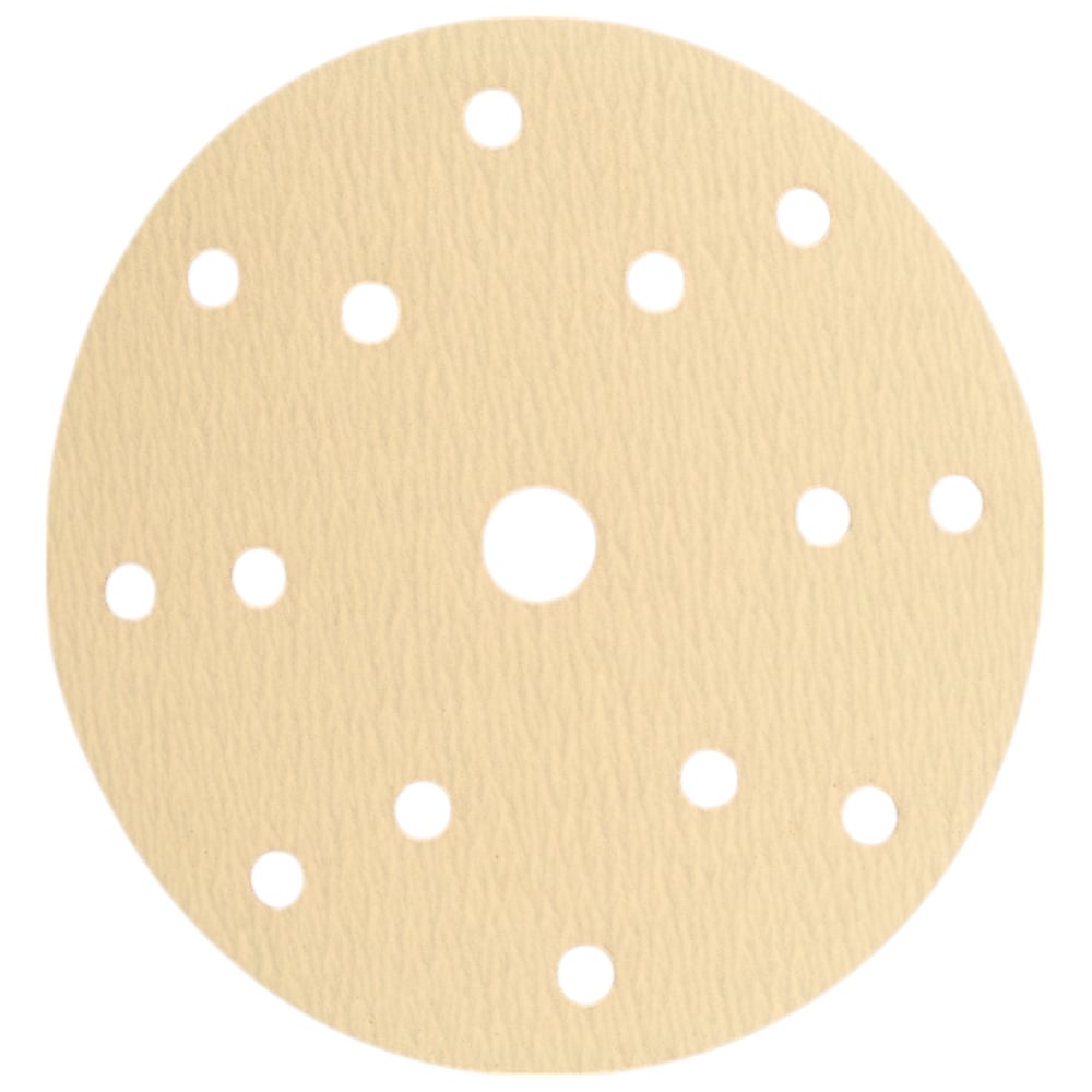 Изображение товара Самозацепляемый шлифовальный круг GOLD 150 мм, 15 отверстий, зернистость 220, 50 шт