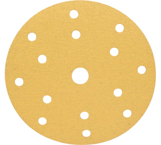 Изображение товара Самозацепляемый круг GOLD 150 мм, 15 отверстий, P100, 50 шт Orientcraft G15010015