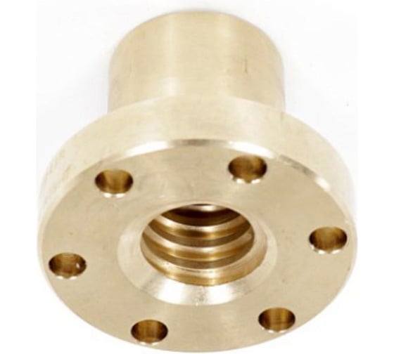 Изображение товара Гайка трапецеидальная c фланцем TECHNIX бронза d=24 мм, шаг резьбы 5 мм, прав. резьба, BFM 24-5-D BFM245DTECHNIXPRO