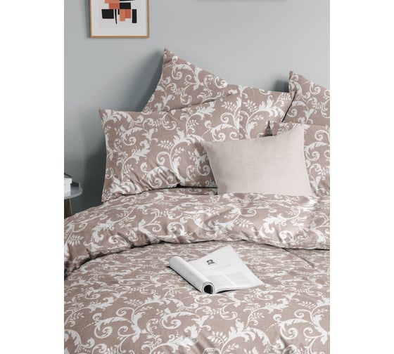 Изображение товара Комплект постельного белья Guten Morgen Бязь, рис.1166, Vintage Евро с нав. 50x70 см GMБ-1166-220-240-50