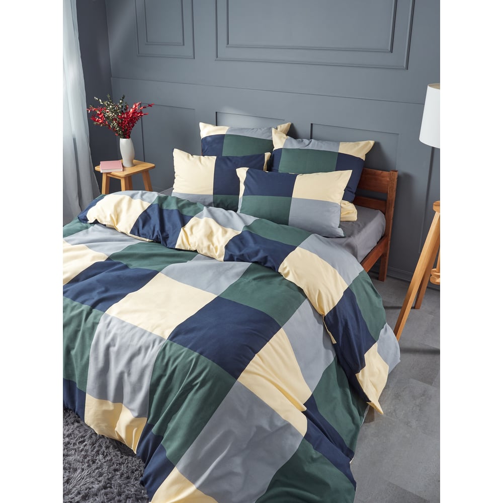 Изображение товара Комплект постельного белья Guten Morgen Бязь, рис.1165, Green cage Евро