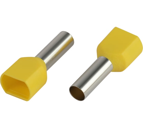 Изображение товара Наконечник гильза ЭРА NO-22517 (двойной) НШвИ(2) 6,0-14 с изолированным фланцем (упаковка 10 шт.) Б0063322