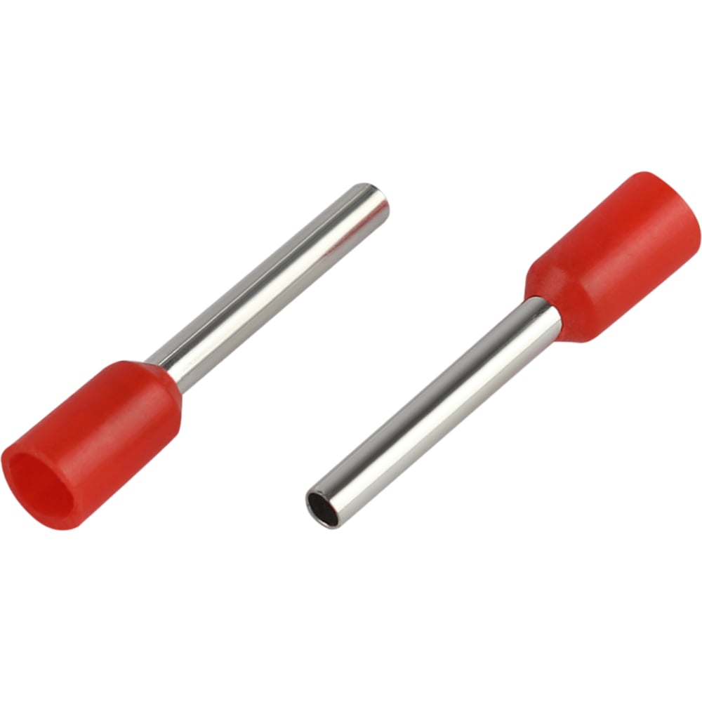 Изображение товара Наконечник гильза ЭРА NO-22563 НШвИ 1,0-12, изолированный, 500 шт