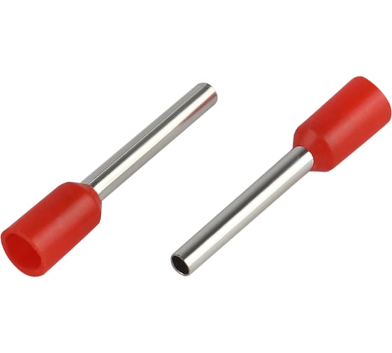 Изображение товара Наконечник гильза ЭРА NO-22585 НШвИ 1,0-12 с изолированным фланцем (упаковка 50 шт.) Б0063394