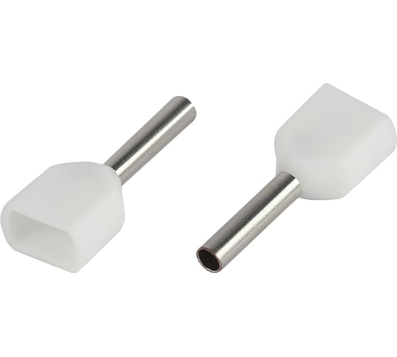 Изображение товара Наконечник гильза ЭРА NO-22596 (двойной) НШвИ(2) 0,5-8 с изолированным фланцем (упаковка 50 шт.) Б0063268