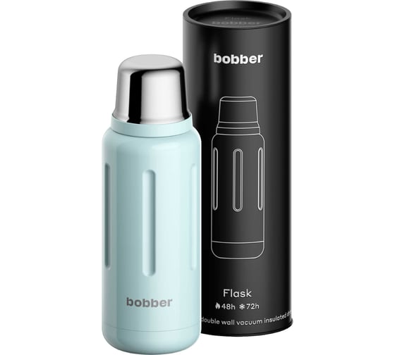 Изображение товара Термос для напитков BOBBER 1 л. с наливными каналами Flask-1000 Light Blue swg