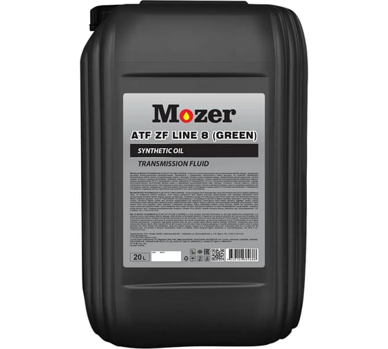 Изображение товара Трансмиссионное масло Mozer TRANSMISSION FLUID ATF ZF LINE 8 (GREEN), канистра 20л 4639688