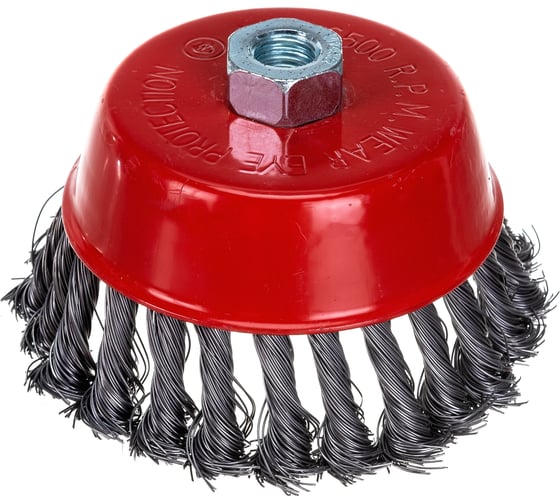 Изображение товара Щетка-чашка (125 мм; М14; крученая проволока) для УШМ vertextools 12200-125