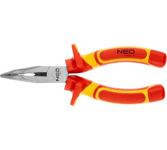 Изображение товара Плоскогубцы NEO Tools HEAVY DUTY изогнутые, 160 мм, 1000 В, CrV, полированные 01-227