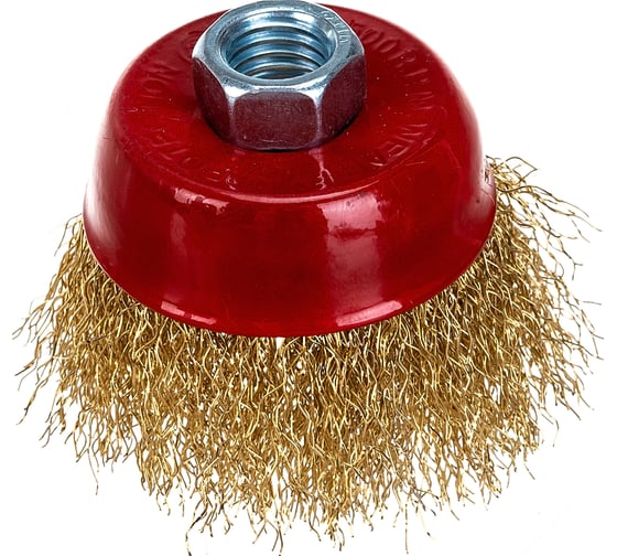 Изображение товара Щетка-чашка (65 мм; М14; латунь) для УШМ vertextools 12300-065