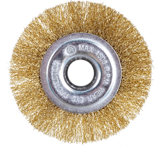 Изображение товара Щетка плоская (125х22 мм; латунированная проволока) для УШМ vertextools 12099-125