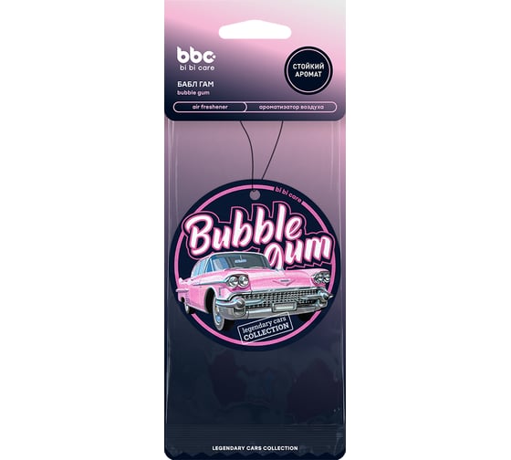 Изображение товара Ароматизатор картонный Бабл Гам BiBiCare 4451