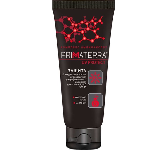 Изображение товара Крем от воздействия ультрафиолетового излучения TM PRIMATERRA UV PROTECT туба 100 мл 1271